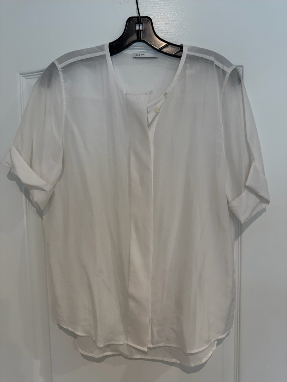 BLDWN Sheer White Blouse
